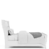 Riverside Furniture 82572-82580-82581 Hepburn - King Upholstered Bed - White