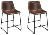 Ashley Furniture D372-124 Centiar - Upholstered Barstool (Set of 2) - Brown