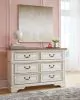 Ashley Furniture B743-21 Ashley Furniture B743-21 Realyn - Dresser - 6-drawer - White / Brown / Beige