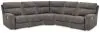 Ashley Furniture 61003S8 Ashley Furniture 61003S8 Next-Gen Durapella - 5-Piece Power Reclining Sectional With RAF And LAF Recliners - Slate