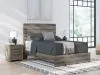 Ashley Furniture PCB2405B2 Graystorm - Queen Panel Bed - Brown Gray