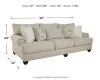 Benchcraft® 1320138 Asanti - Sofa - Fog