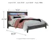 Ashley Furniture B221B11 Ashley Furniture B221B11 Baystorm - King Panel Bed - Gray