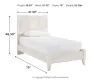 Ashley Furniture B181B1 Ashley Furniture B181B1 Paxberry - Twin Panel Bed - Whitewash