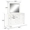Samuel Lawrence Furniture S458-430 Bella - Framed Dresser Mirror with LED Lighting