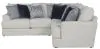 Jackson Furniture Industries 2470/72/46-21 Jackson Furniture Industries 2470/72/46-21 Polaris - 2 Piece Sectional With Comfort Coil Seating And 9 Accent Pillows Included - Sugar