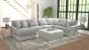 Jackson 3480/75/30/72/28-18 Jackson 3480/75/30/72/28-18 Titan - 3 Piece Sectional With Comfort Coil Seating, 9 Included Accent Pillows And 1 Included Cocktail Ottoman (Left Side Facing Chaise) - Moonstruck