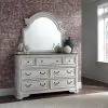 Liberty Furniture 244-BR51 Magnolia Manor - Mirror - Antique White
