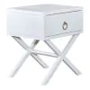 Liberty Furniture 2030WH-AT1922 Liberty Furniture 2030WH-AT1922 East End - 1 Drawer Accent Table - Wirebrushed White