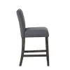 New Classic D4125-22-GRY High Line - Counter Chair (Set of 2) - Gray