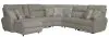Jackson Furniture Industries 626/14/17/18/19/15/12-46 Jackson Furniture Industries 626/14/17/18/19/15/12-46 McPherson - 6 Piece Power Reclining Sectional With Lay-Back LSF Chaise And 2 Lay-Flat Reclining Seats - Beige