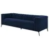 CoasterEssence 509211 Chalet - Upholstered Tuxedo Arm Tufted Sofa - Blue