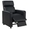 CoasterEveryday 600181-S3A Toohey - 5 Piece Upholstered Tufted Recliner Living Room Set - Black