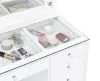 CoasterEssence 931143 Acena - 7-Drawer Vanity Set With Lighting - White High Gloss