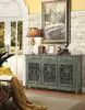 CoasterEssence 950357 Madeline - 3-Drawer Scrollwork Accent Cabinet - Antique Green