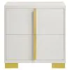Coaster Fine Furniture 222932 Marceline - 2-Drawer Nightstand - White