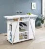 Coaster Fine Furniture 182355 Araceli - Freestanding LED Home Bar Cabinet - White High Gloss