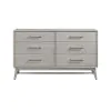 Intercon BY-BR-9806-WHT-C Bayside - Dresser - Silver