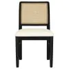 Coaster Fine Furniture 108932BLK Arini - Rattan Cane Dining Side Chair (Set of 2) - Black
