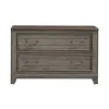 Liberty Furniture 237G-CB4490 River Place - Curio Base - Riverstone Gray & Tobacco