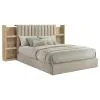 Coaster Fine Furniture 223111Q Arielle - Queen Bookcase Panel Storage Bed - Light Oak