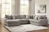 Benchcraft® 84704S3 Benchcraft® 84704S3 Lindon - 3-Piece Sectional With LAF Corner Chaise - Smoke