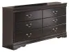 Ashley Furniture B128-31 Huey Vineyard - Six Drawer Dresser - Black