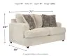 Ashley Furniture 9510435 Soletren - Loveseat - Stone