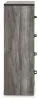 Ashley Furniture B1290-44 Bronyan - Four Drawer Chest - Dark Gray