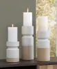 Ashley Furniture A2000583 Hurston - Candle Holder Set (Set of 3) - Ivory / Brown