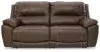Ashley Furniture U71604S3 Dunleith - 2-Piece Power Reclining Loveseat - Chocolate
