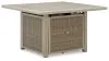 Ashley Furniture PCP690-772 Cliff Trails - Square Fire Pit Table - Beige