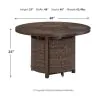 Ashley Furniture P750/776/821(4) Paradise Trail - 5 Pc. - Conversation Set with 4 Swivel Lounge Chairs - Medium Brown
