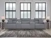 Ashley Furniture 65906S14 Ashley Furniture 65906S14 Modmax II - 5-Piece Power Reclining Sectional With 2 Consoles - Salt And Pepper