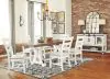 Ashley Furniture D546/35/01(6)/60 Valebeck - 8 Pc. - Dining Room Table, 6 Side Chairs, Server - White / Brown