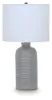 Ashley Furniture L100924 Wimlow - Ceramic Table Lamp - Gray Blue