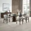 ACME DN06876 Estella - Side Chair (Set of 2) - Gray & Walnut