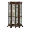 Pulaski Furniture 102003 PFC Curios - Lighted Curved Front 4 Shelf Curio Cabinet - Maple Brown