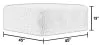 Jackson Furniture Industries 220628-2555/01 Bankside - Fabric Cocktail Ottoman - Gray