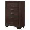 CoasterEveryday 204395 Kauffman - 5-Drawer Bedroom Chest - Dark Cocoa