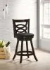 CoasterEssence 101929 Calecita - Wood Swivel Counter Stool (Set of 2) - Cappuccino