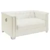 CoasterElevations 505391-S4 Chaviano - 4 Piece Upholstered Track Arm Sofa Set - Pearl White
