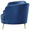 CoasterEssence 506861 Sophia - Upholstered Channel Tufted Sofa - Blue