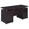 CoasterEveryday 800107 Tracy - 2-Drawer Office Computer Desk - Cappuccino