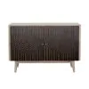 CoasterEssence 953430 Ixora - 2 Door Wood Accent Cabinet - White Washed And Black