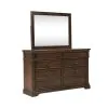 Liberty Furniture 512-BR-DM Arden Road - Dresser & Mirror - Satin Cherry