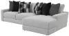 Jackson Furniture Industries 4045/63/76-58 Jackson Furniture Industries 4045/63/76-58 Arlo - 2 Piece Oversized Sofa Chaise (RSF Chaise) - Arctic