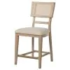 Coaster Fine Furniture 109389 Kailani - Radio Weave Cane Counter Dining Side Chair (Set of 2) - Beige Oak