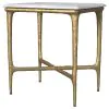 Coaster Fine Furniture 930091 Baldwin - Rectangular Marble Top Side Table - White And Gold