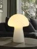 Coaster Fine Furniture 920249 Kanaby - Mushroom Shaped Glass Bedside Table Lamp - White